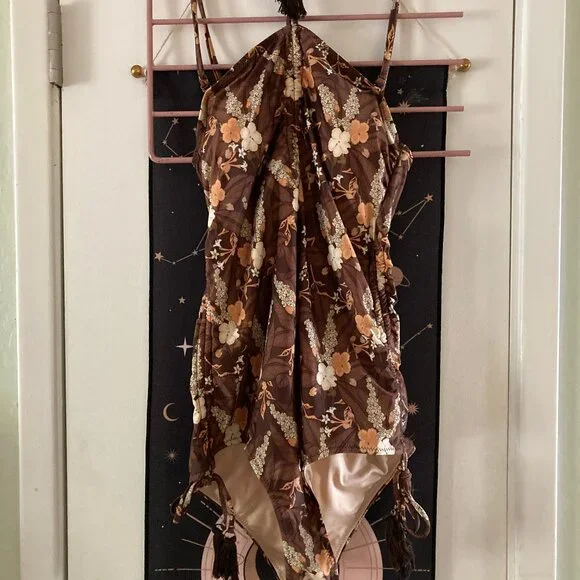 NWOT Spell Bianca Ruched One Piece Swimsuit Size Small - Picture 3 of 8